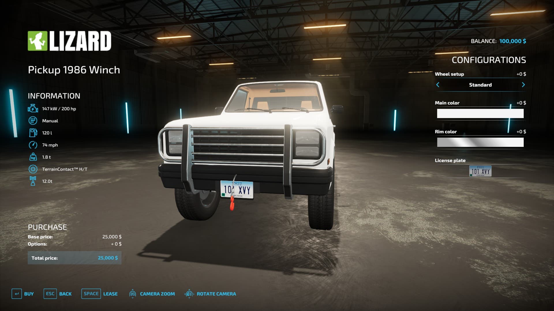 Lizard Pickup Trucks with Winch