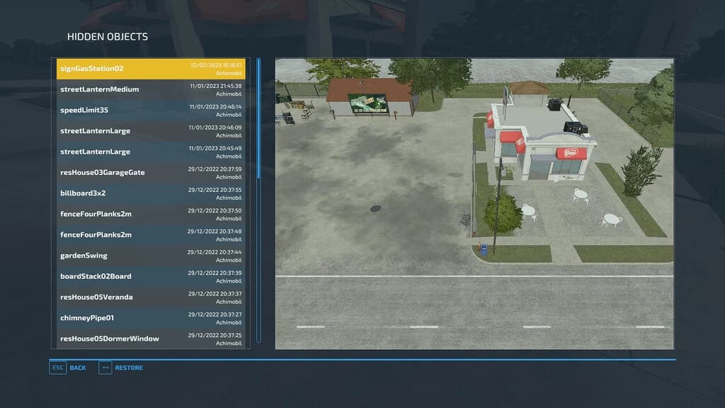 MAP OBJECTS HIDER
