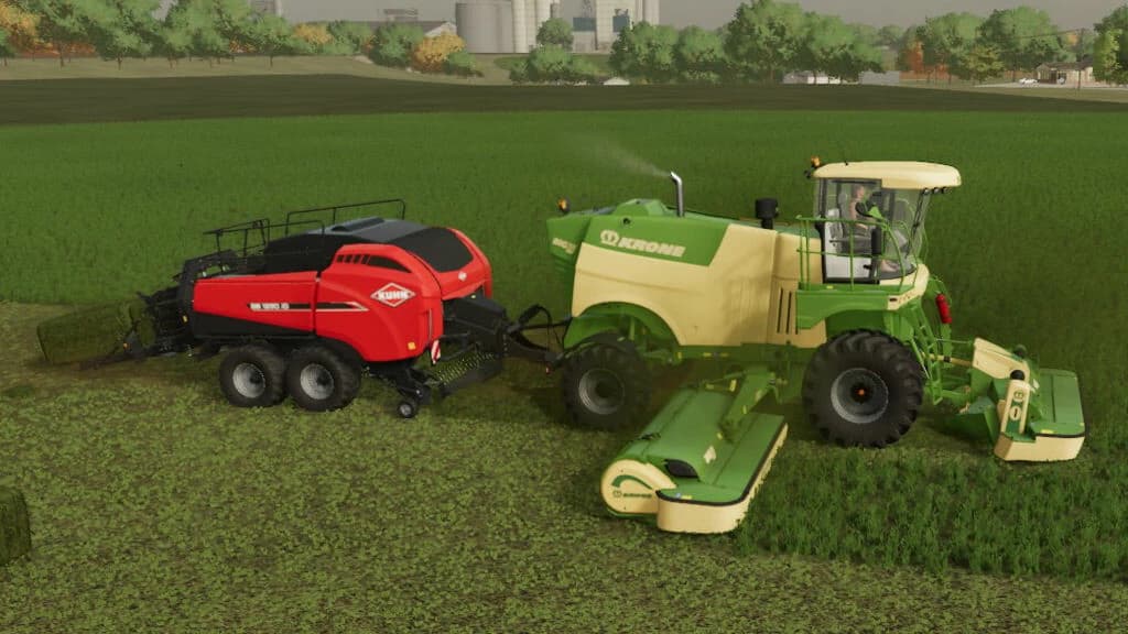 MOWER AND WRAPPER WITH HITCH