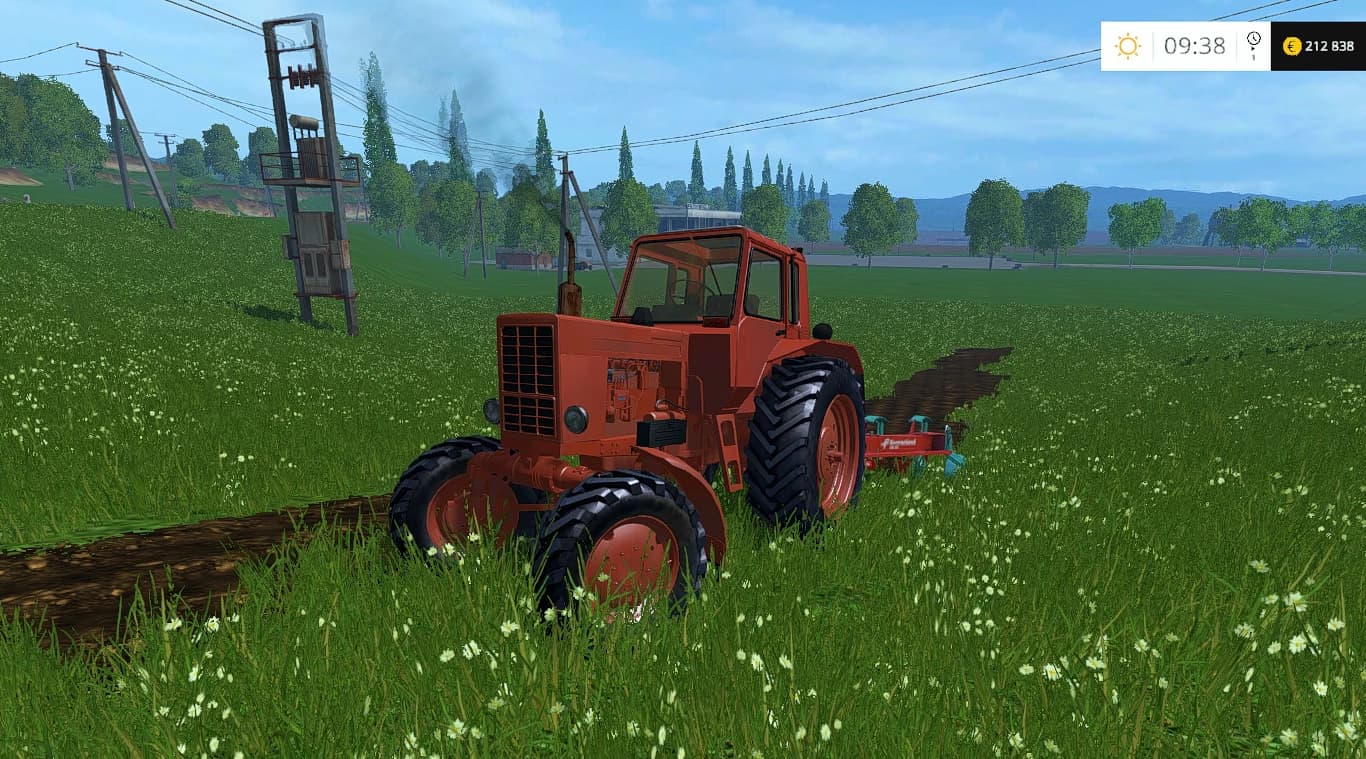 MTZ 80 4WD RDŻA STARY CZERWONY