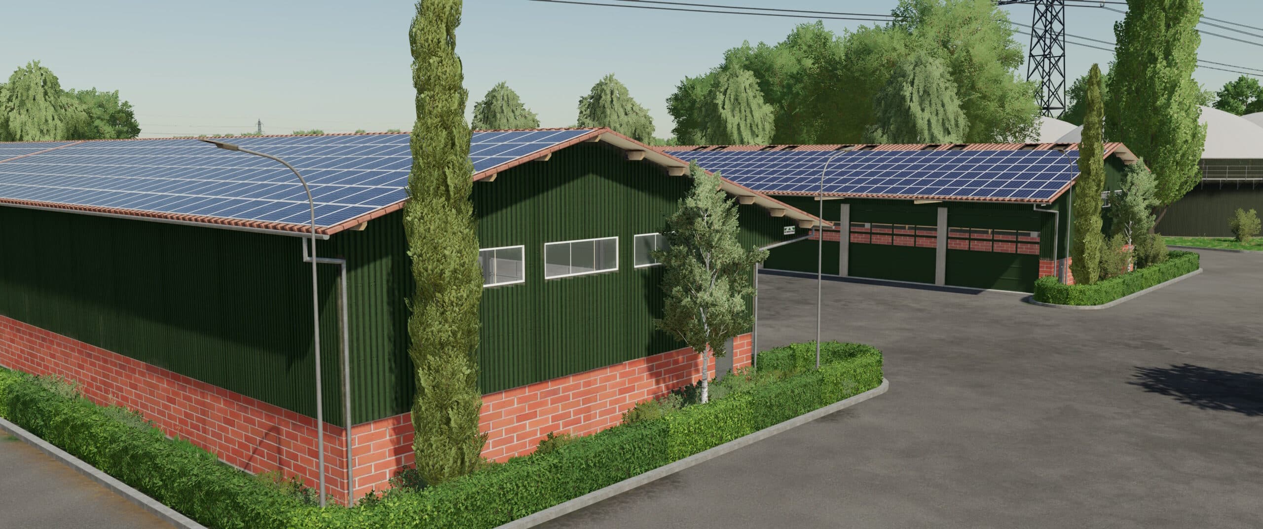 Machine Storage With Solar Panels