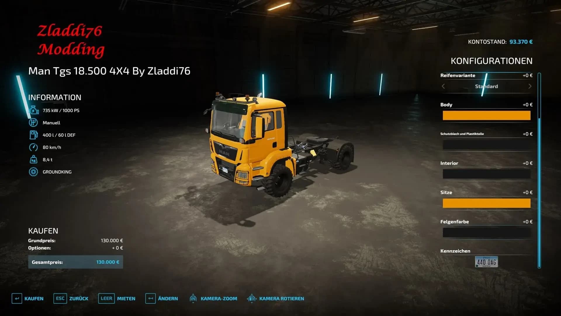 Man Tgs 18.500 4X4