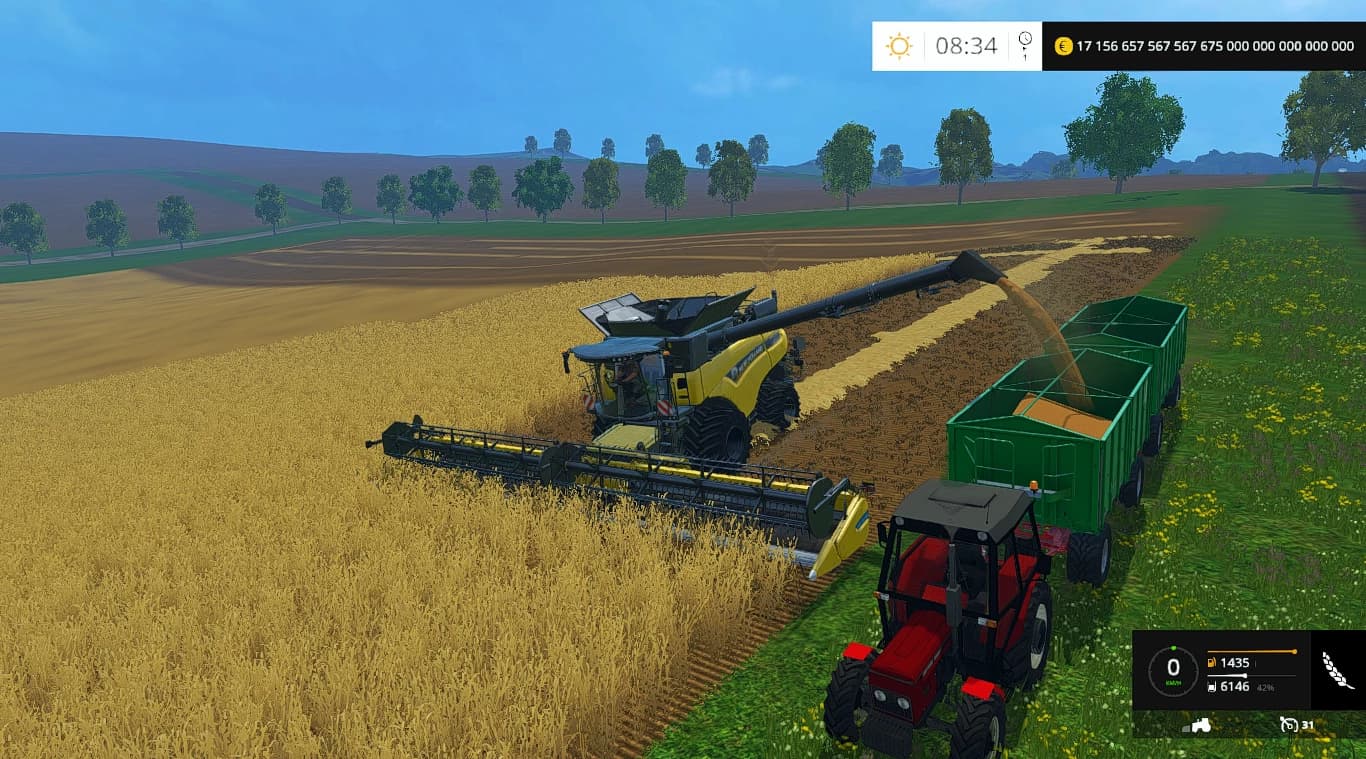 NEW HOLLAND CR 9.90 NEW GOLD BLACK