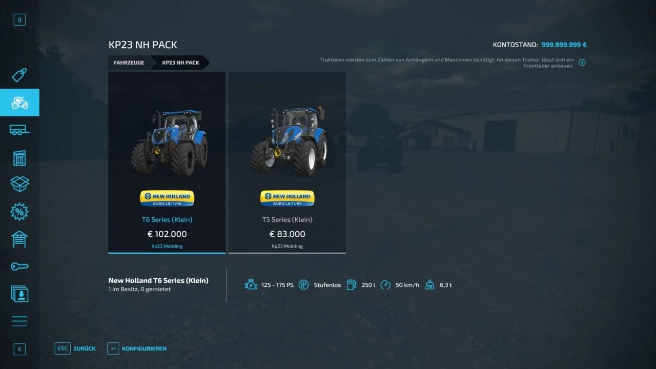 NEW HOLLAND PACK