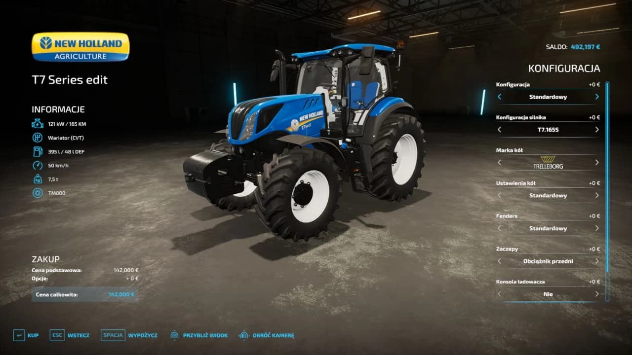NEW HOLLAND T7 EDITED