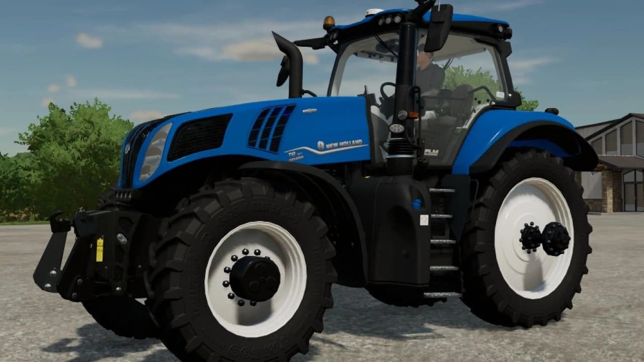 NEW HOLLAND T8 WITH NORTH AMERICAN WHEELS