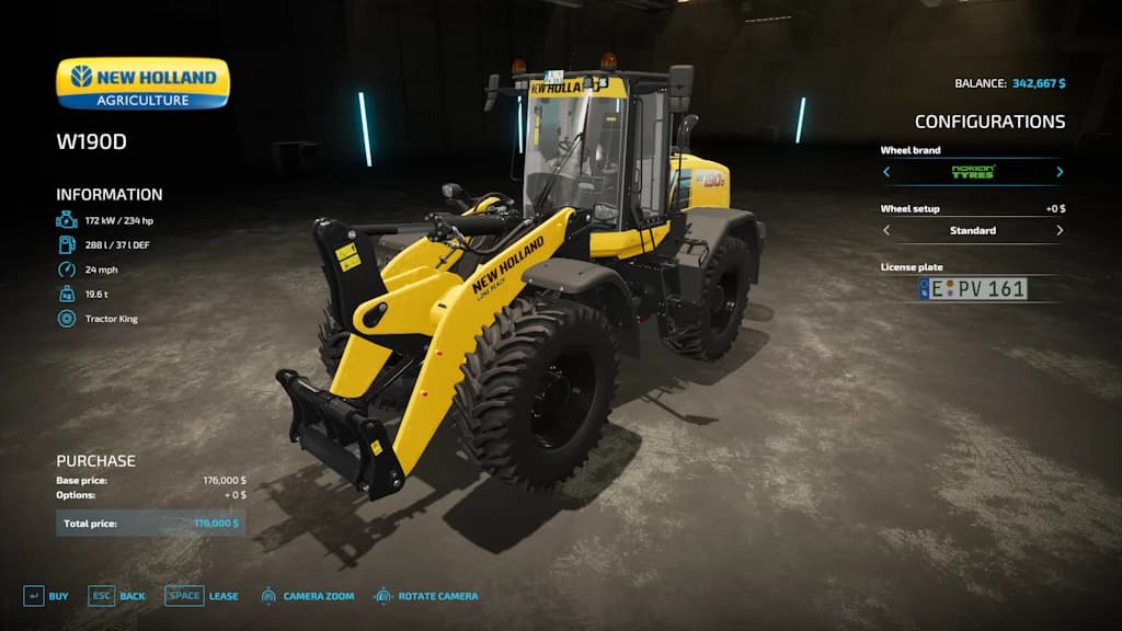 New Holland W190D 1.1