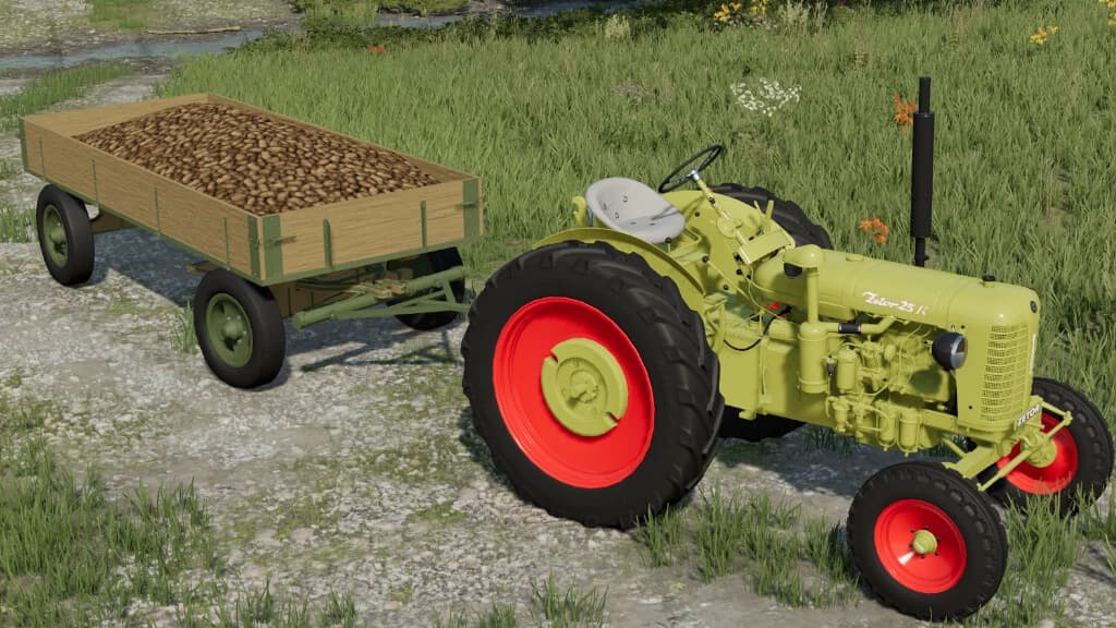 OLD WOODEN TRAILER