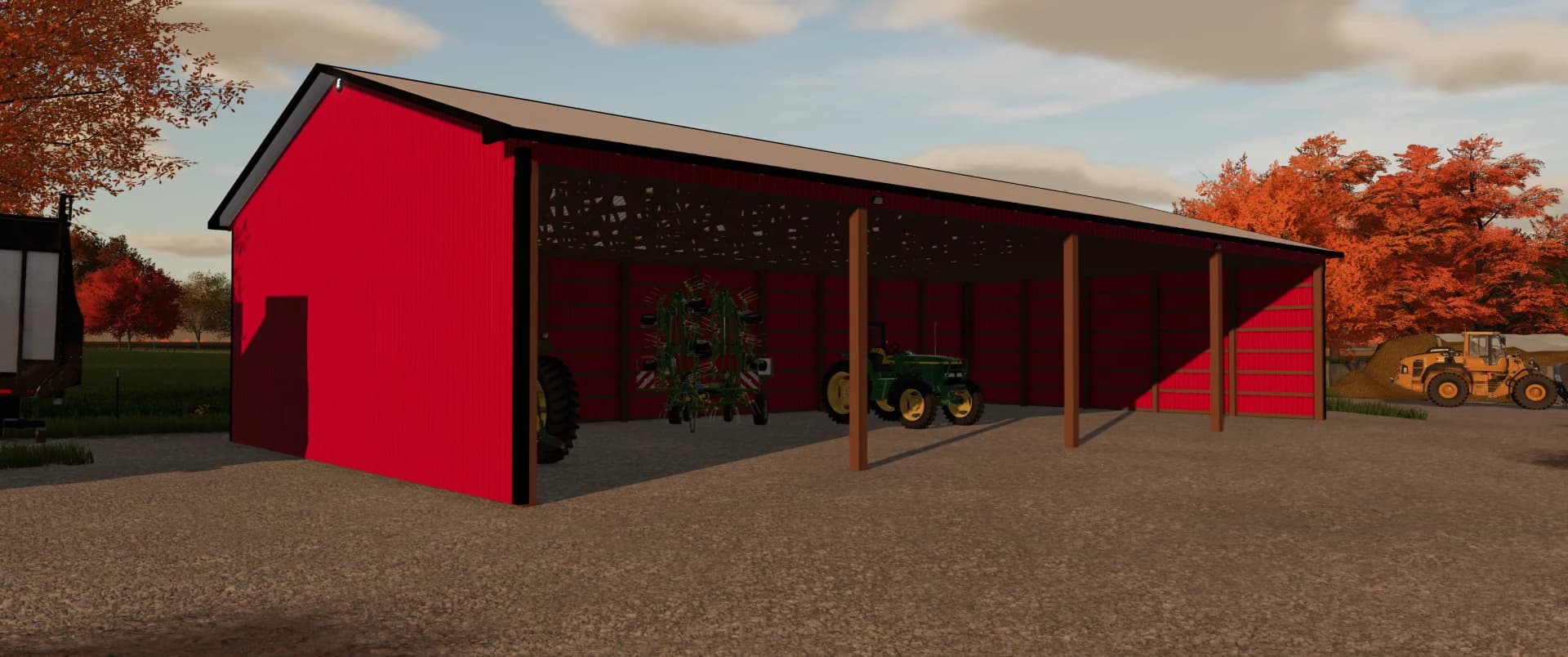 OPEN SIDED MACHINE SHED