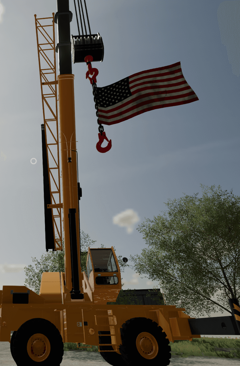 Old Glory for Crane