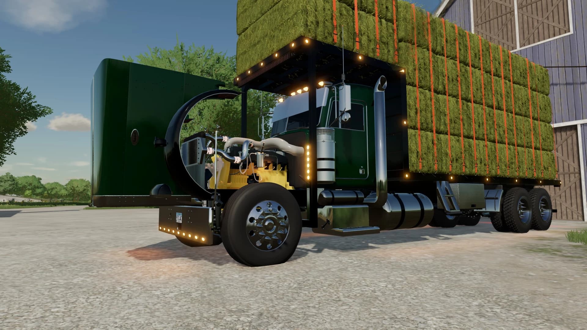 PETE 379 BALE HAULER