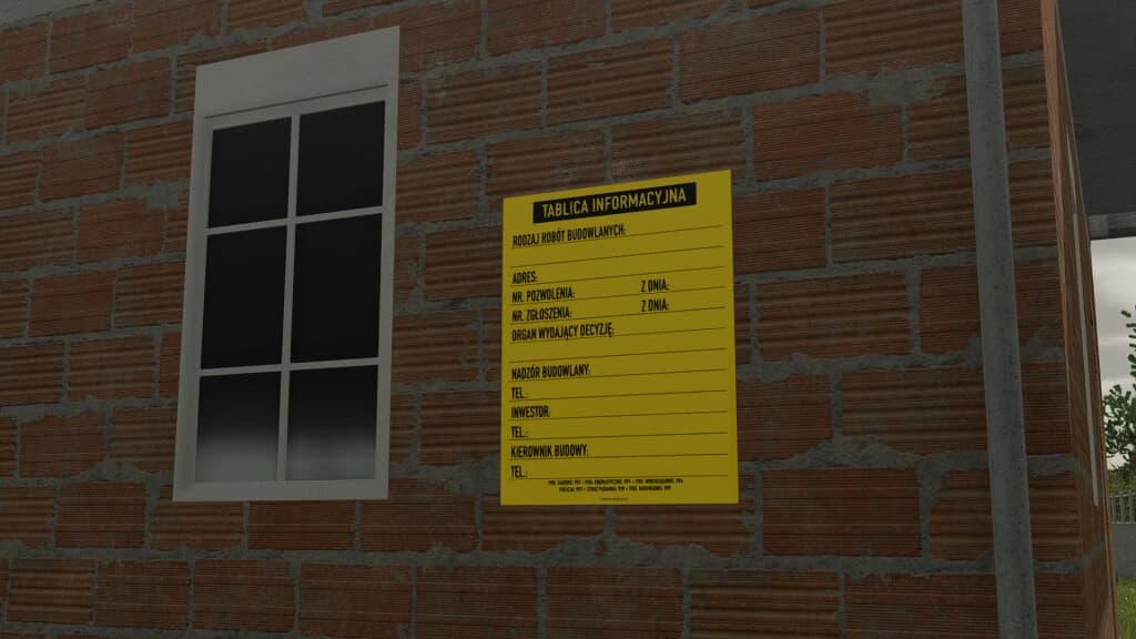 POLISH SIGN (PREFAB)
