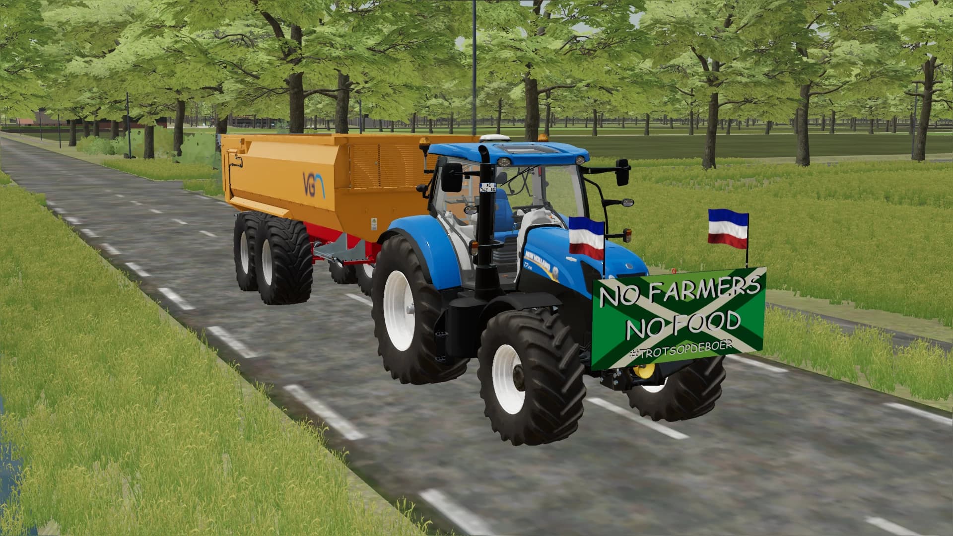 PROTESTEER BORD BOEREN