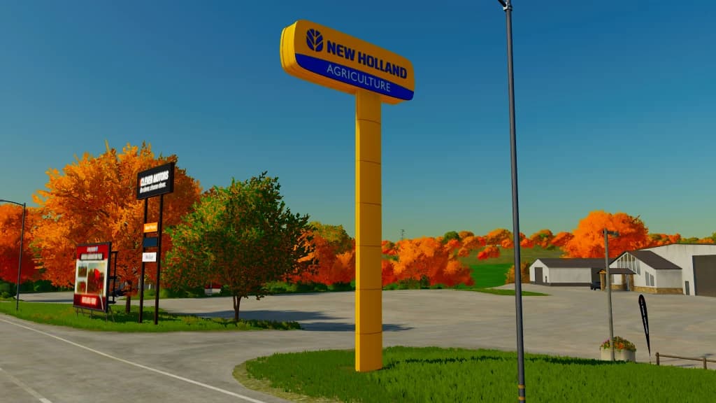Placeable New Holland Dealer Signboard