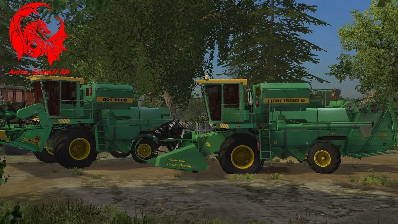 ROSTSELMASH DON 1500B TUNING TURBO STARY ZIELONY