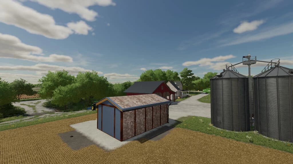SMALL WORKSHOP GARAGE AND GAS STATION FOR YOUR FARM