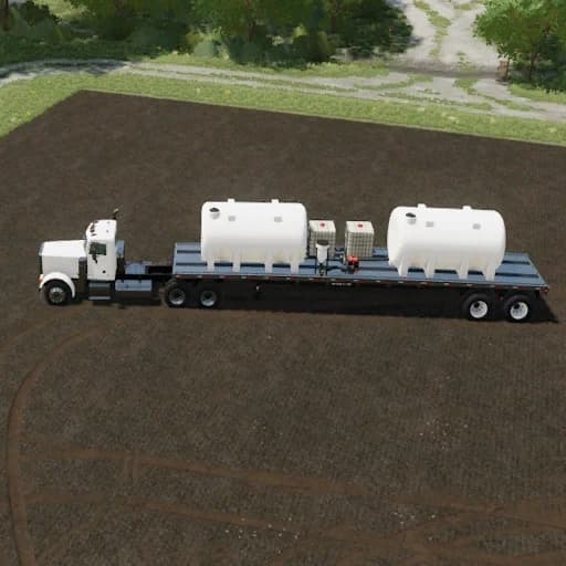 SPRAYER TENDER TRAILER - WHITE TANKS