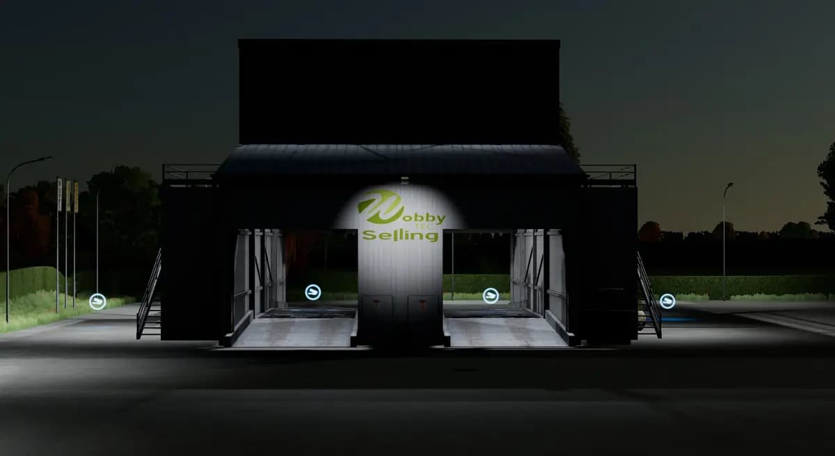 All In, sales station as drive-in