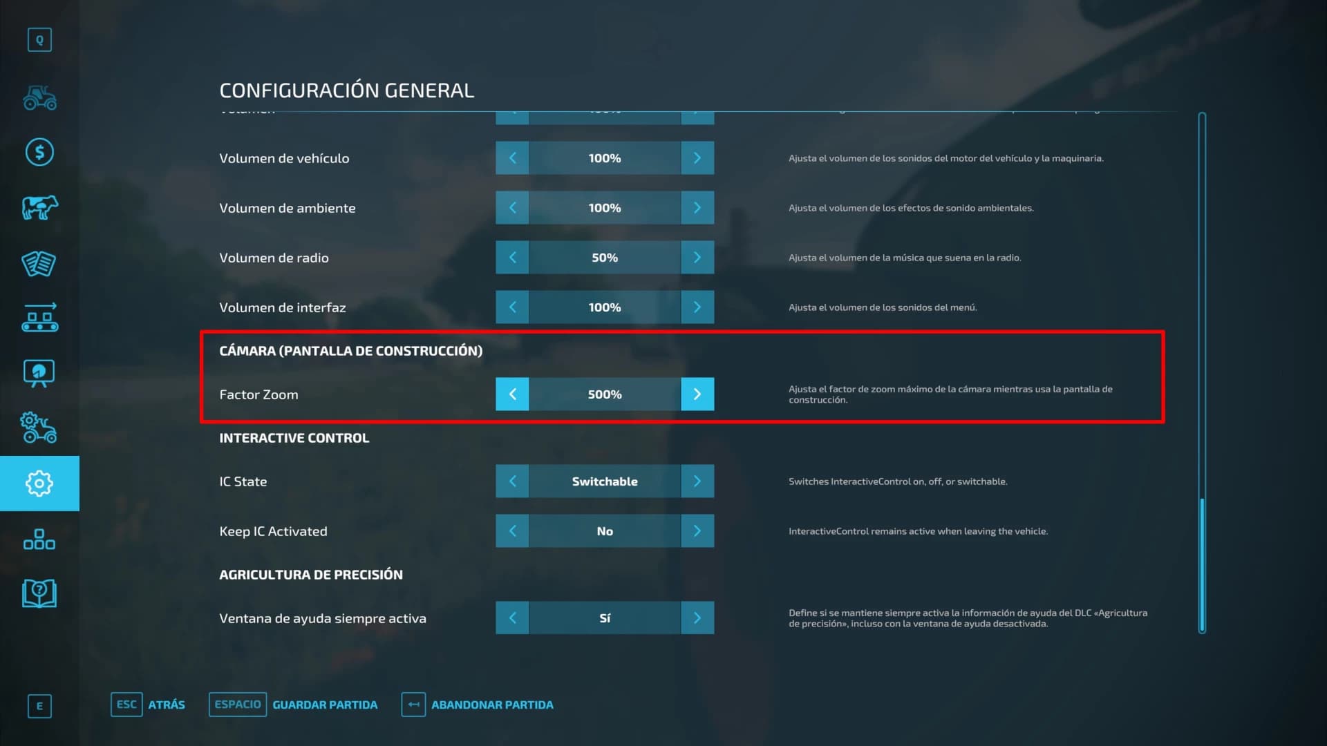 TH CAMERASETTINGS VERSIÓN EN ESPAÑOL
