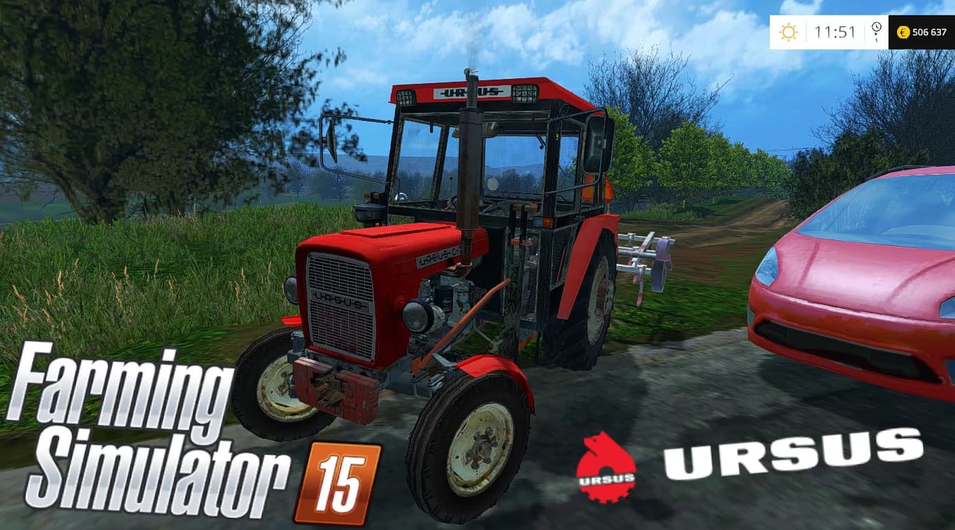 URSUS C 330 2WD EXTRA GOOD NAGLAK CABIN RED
