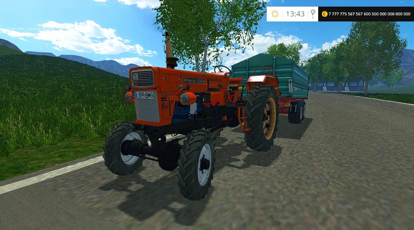 UTB UNIVERSAL 651M 4WD OLD YELLOW GOOD