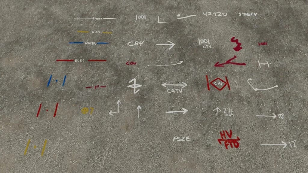 UTILITY MARKINGS