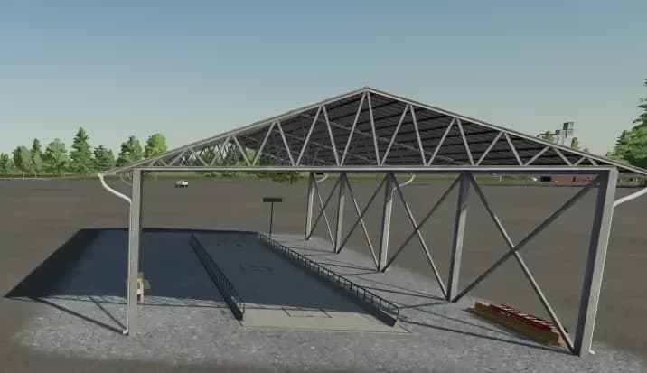 VEHICLE SCALES WITH CANOPY AND LIGHTING