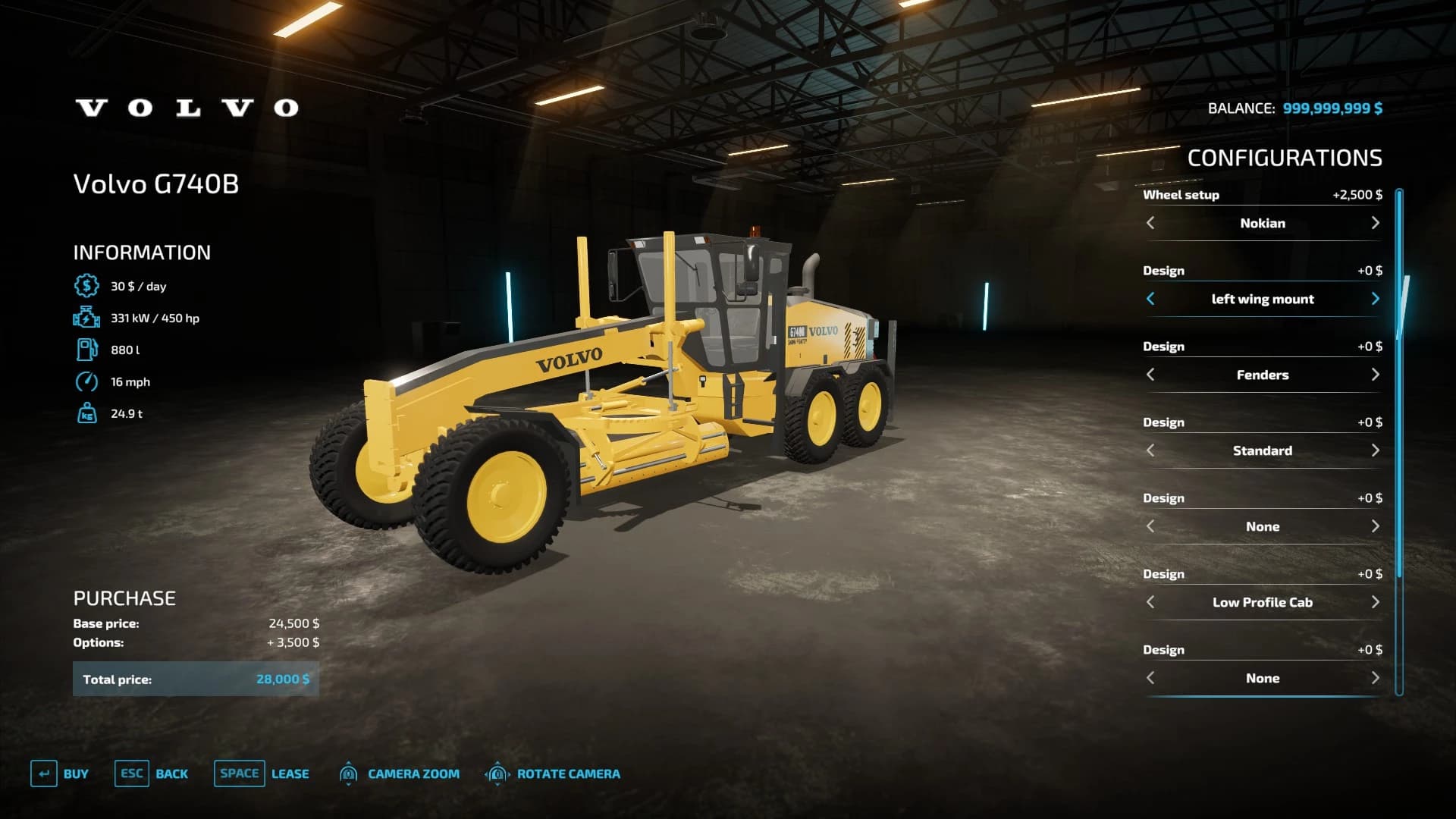 VOLVO G740B-VOLVO G740-CHAMPION 740A GRADER PACK