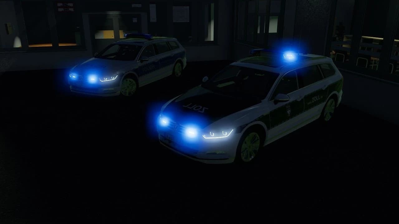 VW PASSAT B8 POLICE HAMBURG AND CUSTOMS SKINS