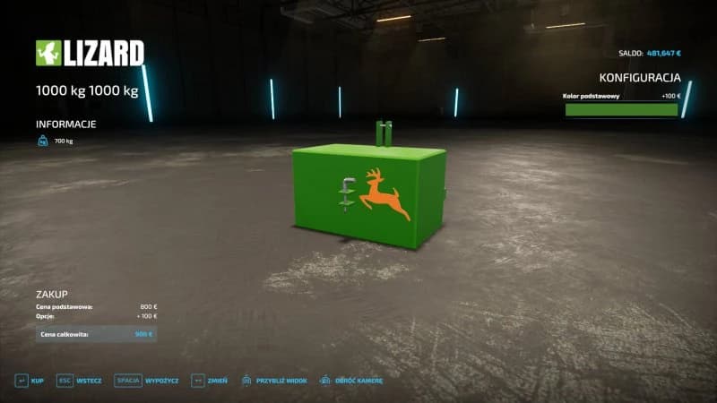 WEIGHT 1000KG