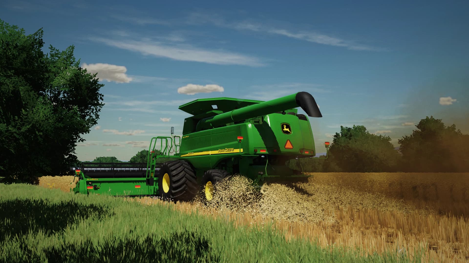 WHEAT AND BARLEY STUBBLE WITH TIRE TRACKS
