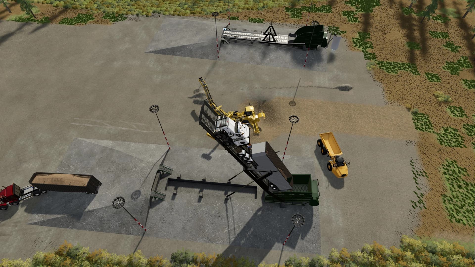 WOODCHIP SELLING DUMP RAMP AND SILO PACK WITH TRAILER