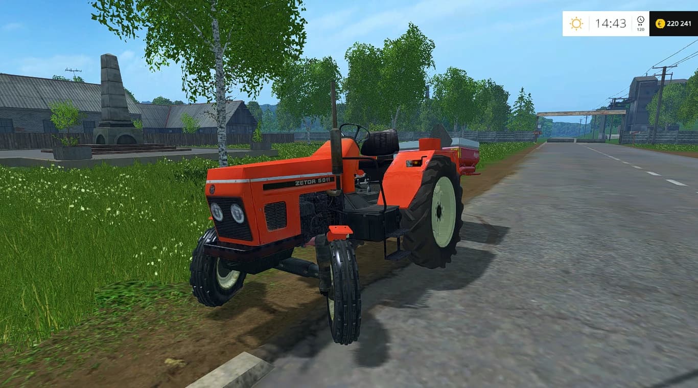 ZETOR 5011 2WD CZERWONY BEZ KABINY