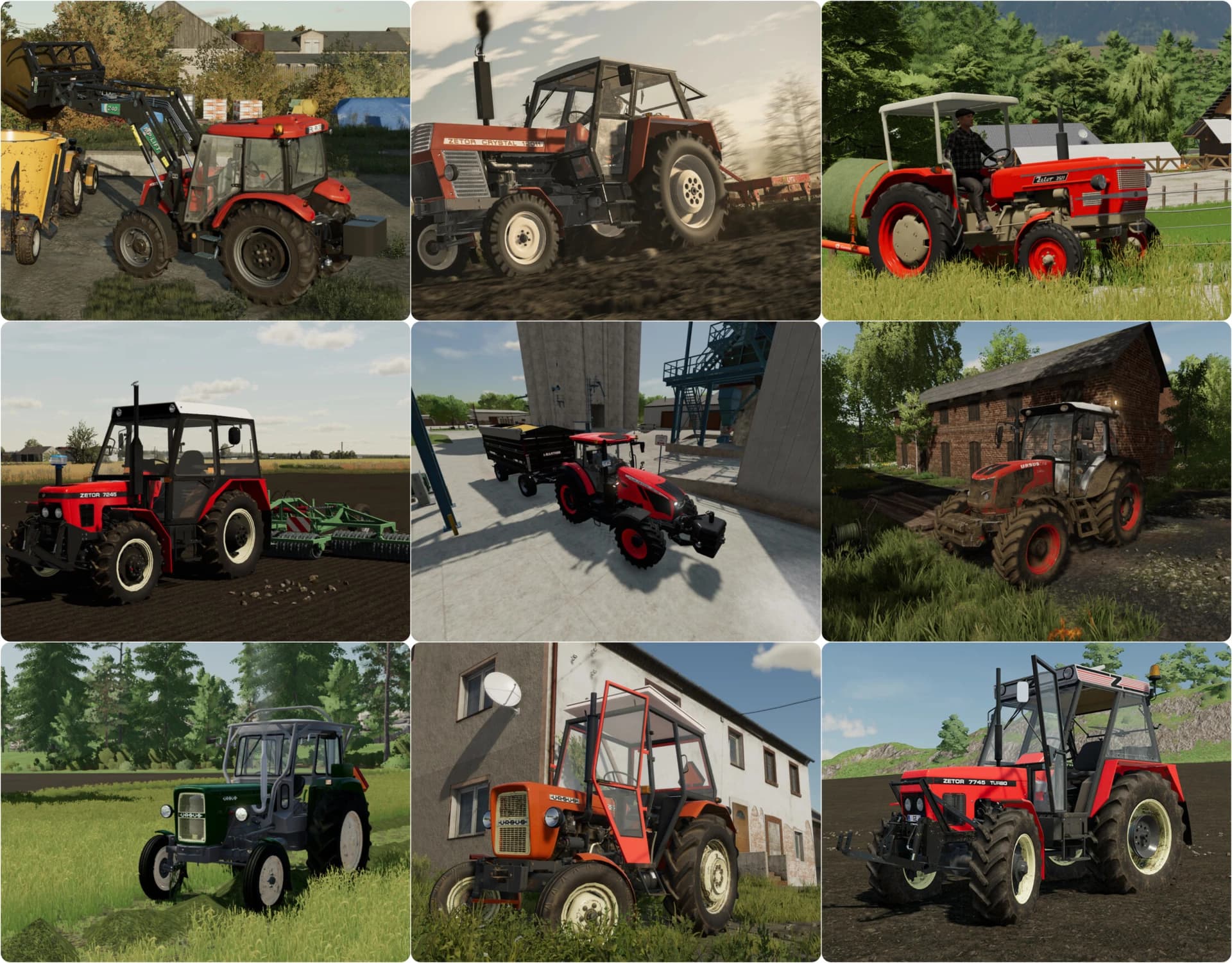 ZETOR + URSUS TRACTORS PACK
