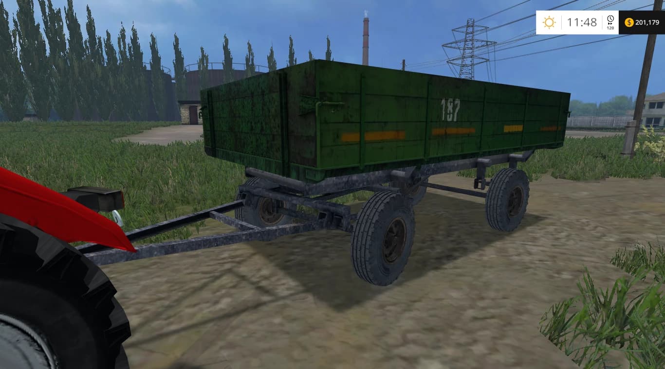 2PTS 4 OLD GREEN RUSSIAN TRAILER GOOD