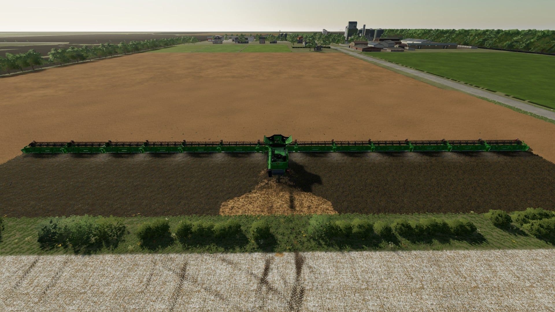 Combine harvester cutting bar 100 meters