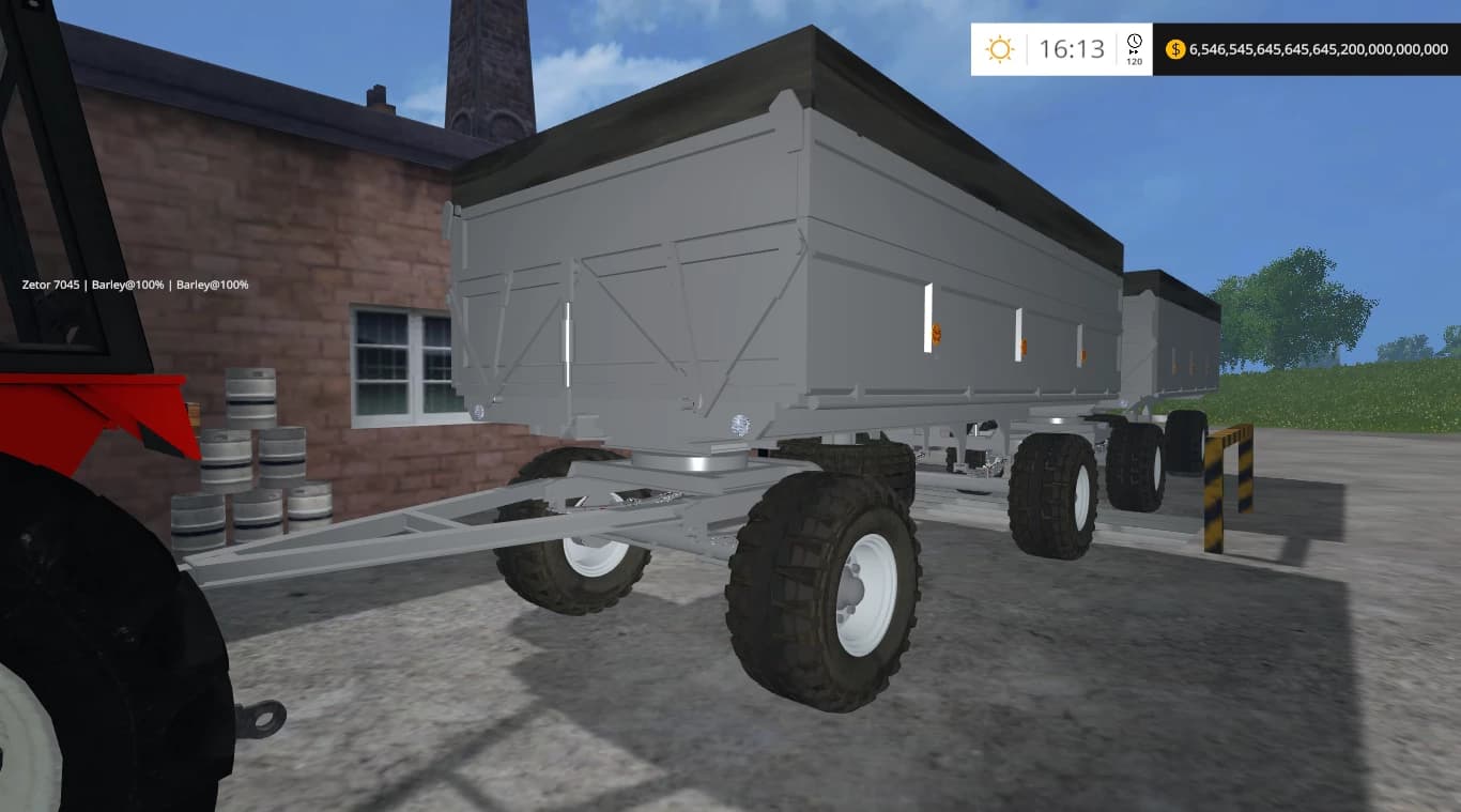 FORTSCHRITT HW 80.11 NEW GREY DDR GERMAN TRAILER