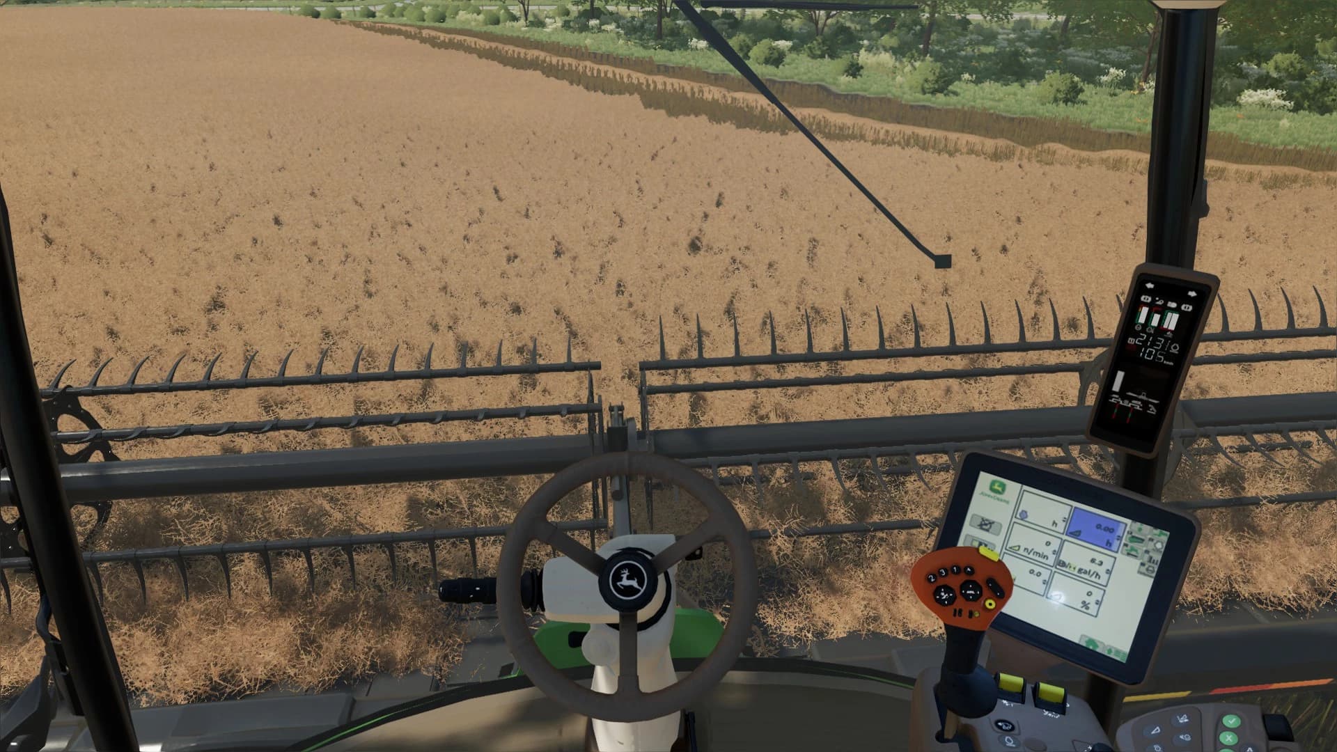 John Deere W260 + Macdon Swather Heads edit