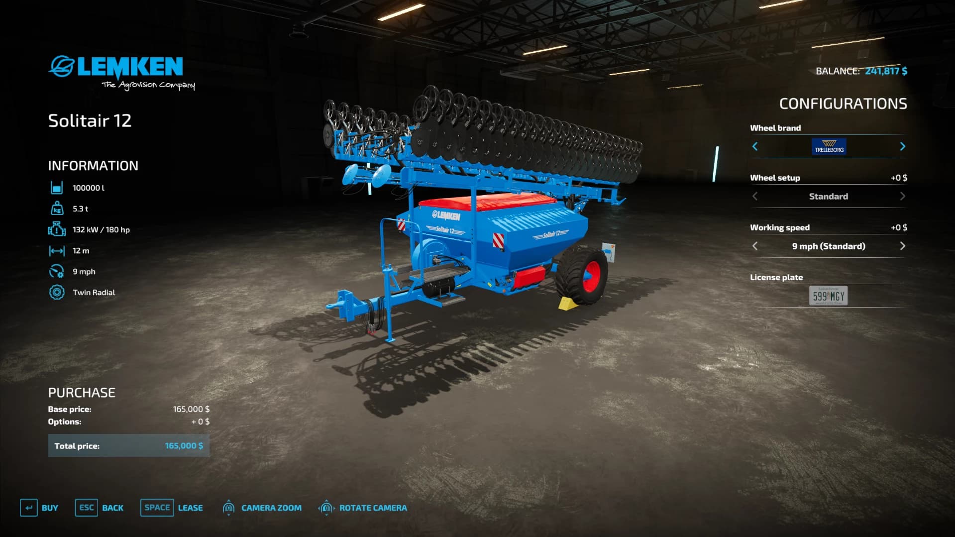 LEMKEN Solitair 12 Seeder Modded