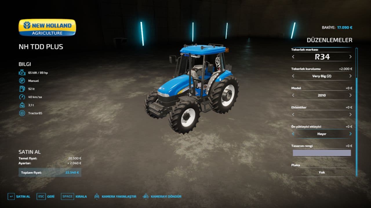 New Holland TD85 Edit