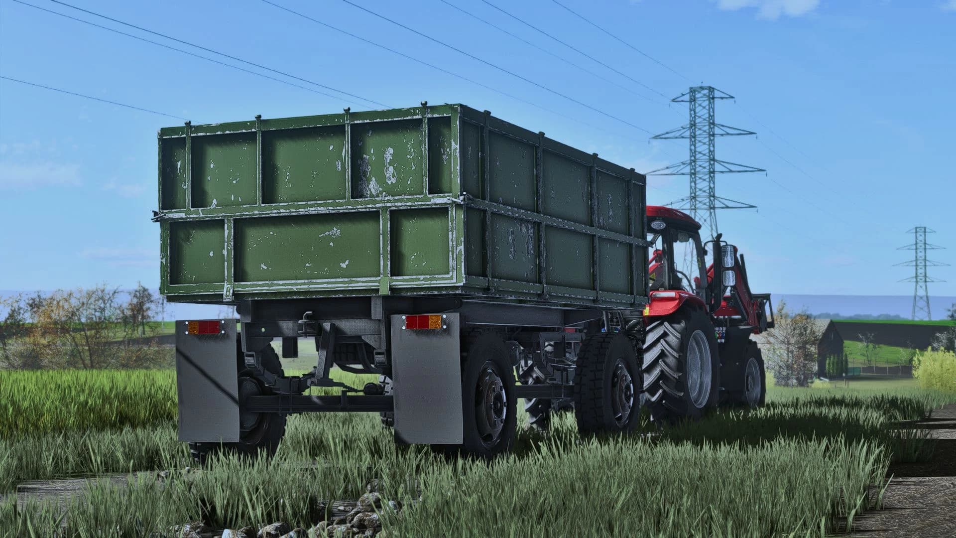 Old romanian agricultural trailer 7T