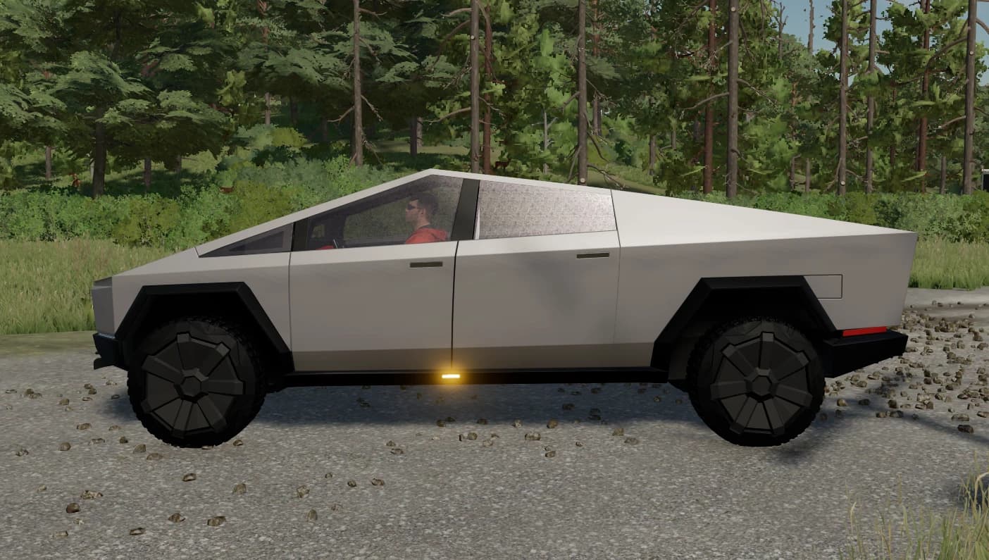 Telsa Cyber Truck With Snow Plow Edit