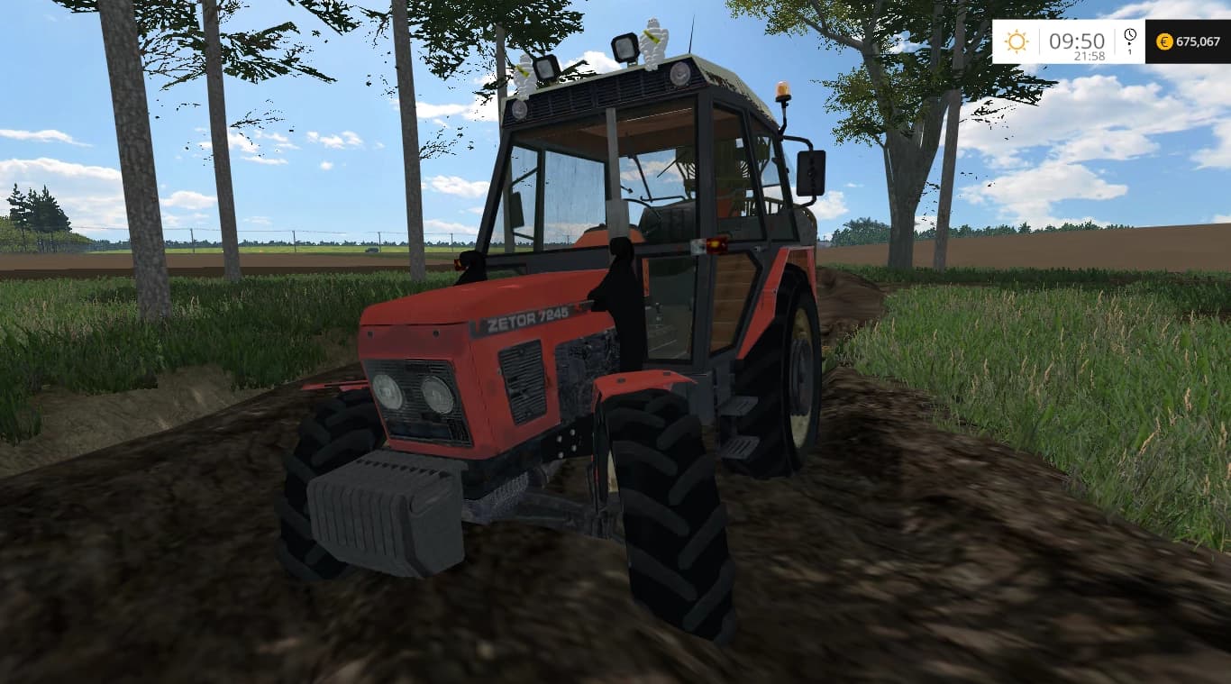 ZETOR 7245 4WD UR1 FL OLD RED EXTRA HIT STRONG