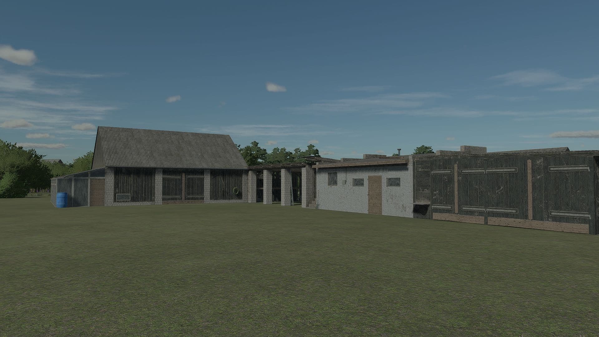 Polish building with garage