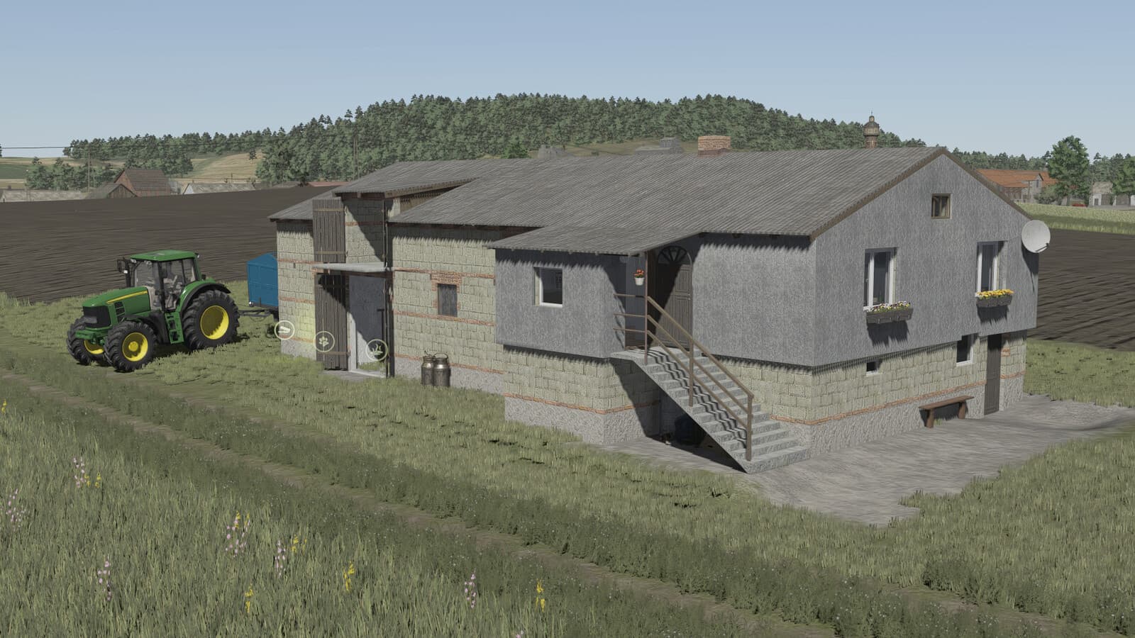Cowbarn With Loft And Brake Room
