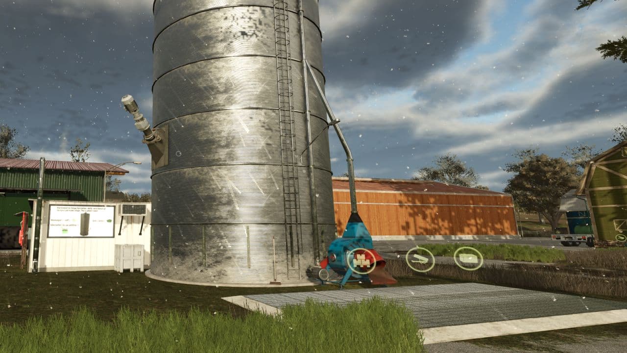 Fermenter and silo grass dryer
