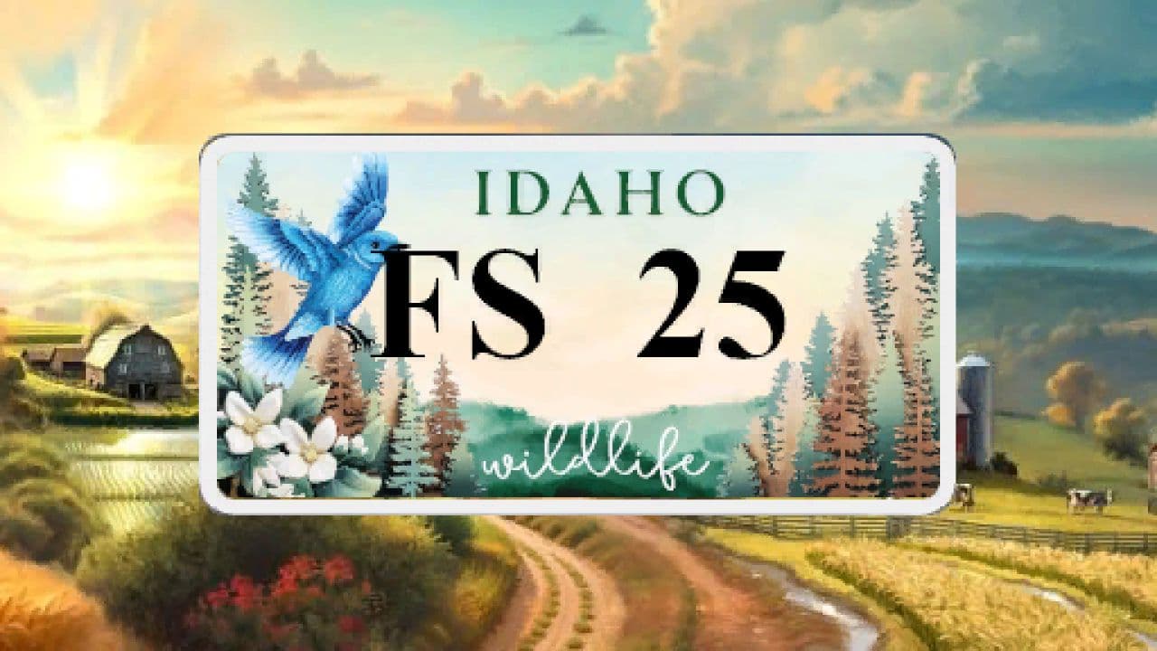 Idaho Wildlife License Plate