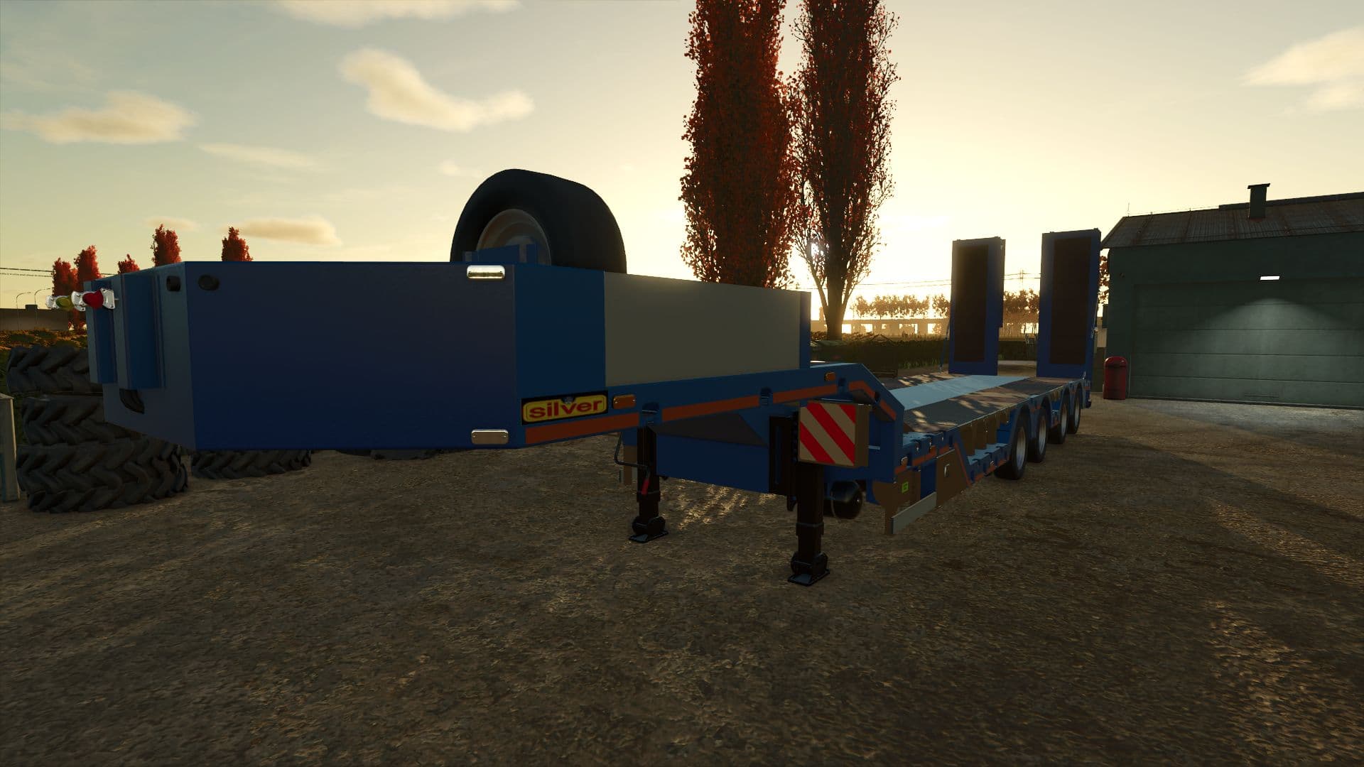 Silver 4 Axes Lowloader