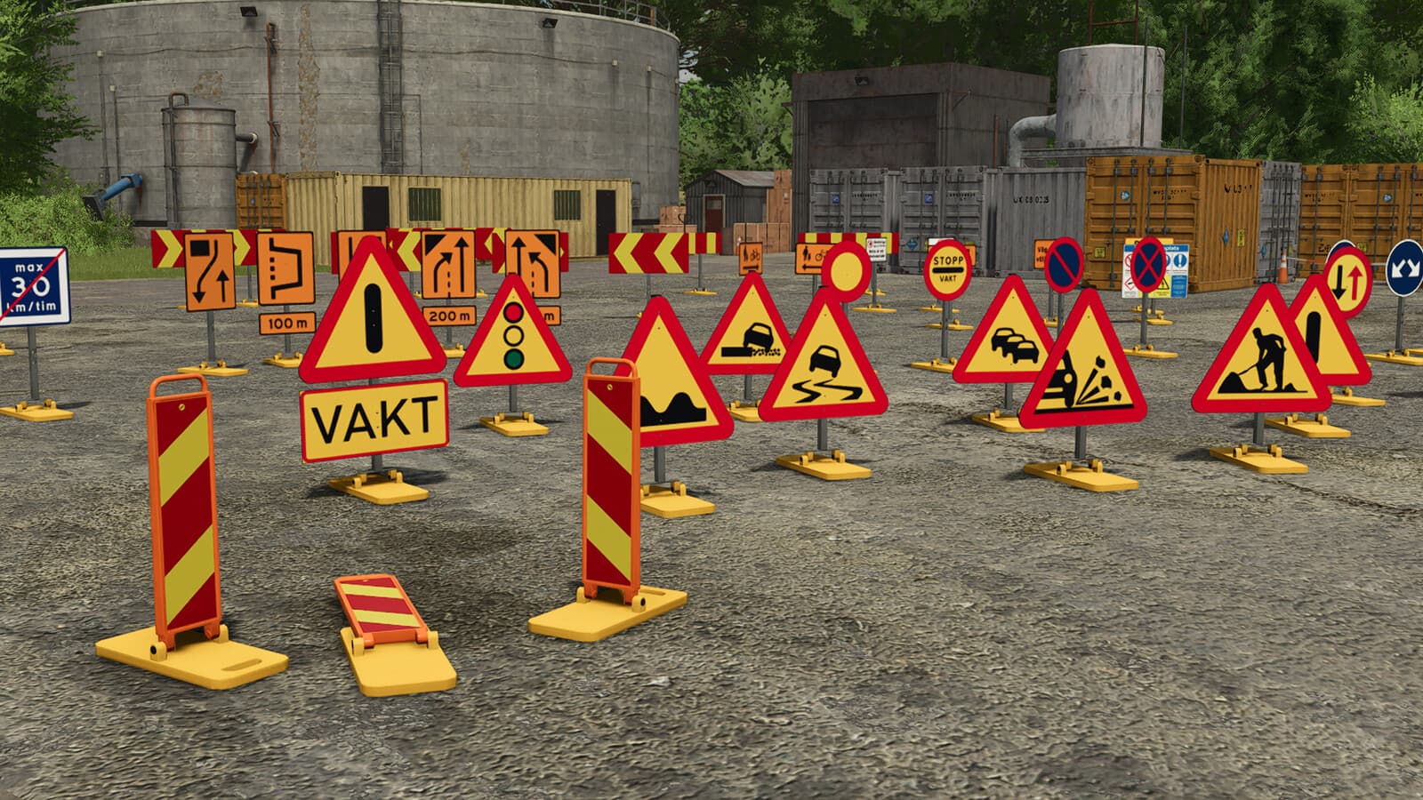 Swedish Construction Sign Pack Plus