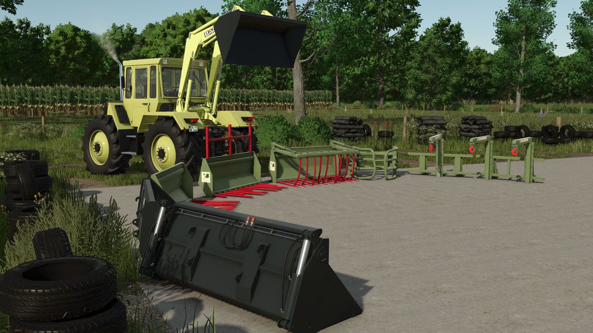 Baas front loader tool set